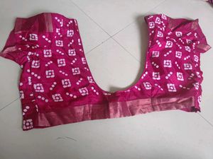 Pink Batik Saree