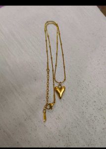 PALMONAS 18KT Gold Plated Heart Necklace
