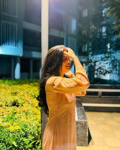 Peach Embroidered Kurta