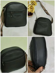Cross Body Bag With Pure Leather Material