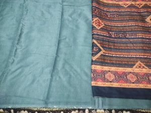 Winter Pashmina Suit With Velvet Dupatta