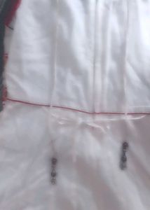 Girls White &amp; Red Dress