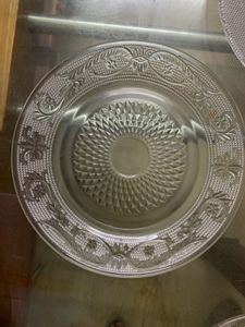 9 Piece Small Glass Plates Set