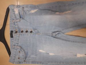 Highwaisted Bootcut Ribbed Denim