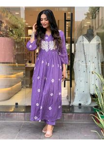 Elegant Purple Kurta