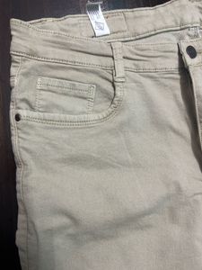 Beige Slim fit Jeans
