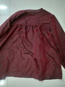 Striped Button-Up Top