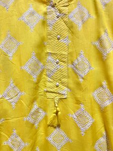 Yellow Kurta Palazzo Set