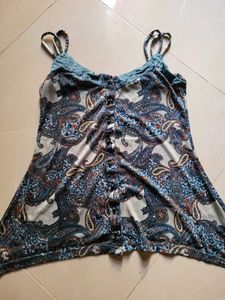 Paisley Print Tank Top