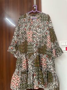 Floral Print Ruffled Dress Used Only Once