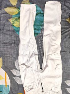 White Cargo Pants