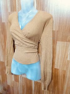 Wrap Long Sleeve Top