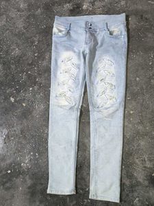 Leaf Design Jeans