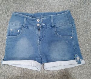 Blue Denim Shorts
