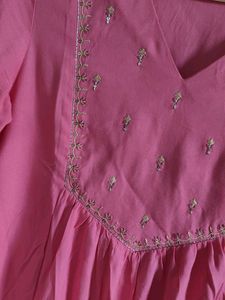 pink short kurta