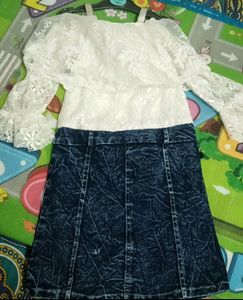 Dubai Dress Single Piece Top Bottom Attached