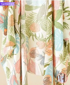 Tropical Print Kimono Cover-Up