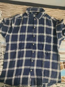 zudio Men's Plaid Short Sleeve Shirt