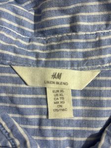 H&amp;M Cotton Linen oversized shirt