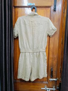 Khaki Romper Jumpsuit