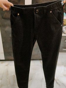 Dark Grey Patterned Pants