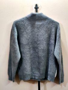 imported Retro cartoon bear fluffy knitwear sweate