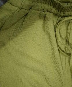 Olive Green Button-Down Shirt