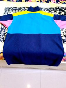 Korean Striped Polo T-Shirt💙