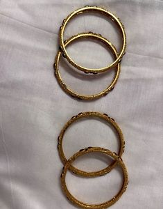 Set of 4 one gram gold  Bangles