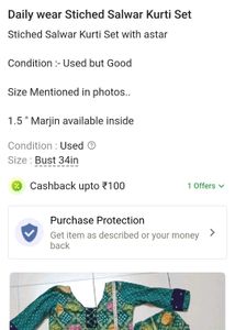 3 - Stitched Cotton Salwar Kurti - Daily Wear