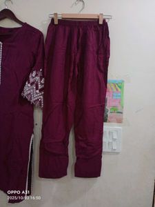 Elegant Purple Kurta Set