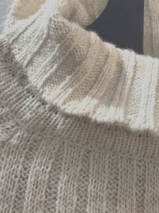 Cream Turtleneck Sweater