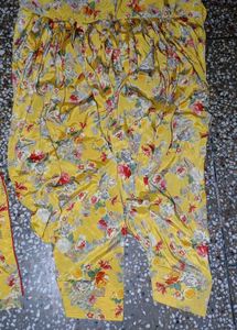Yellow Silk Suit Set