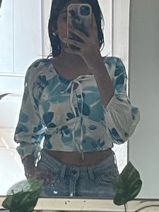 Zara Floral Print Crop Top