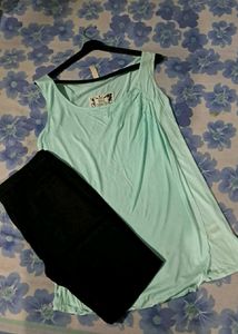 Cyan Tank Top