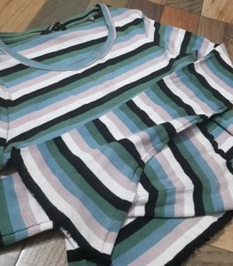 Striped Long Sleeve Top