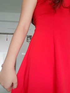 Zara Flowy Red Dress