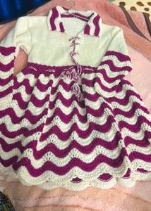 Knitted Frock For Winters