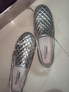 Skechers Silver Casual Shoes