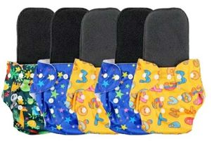 Cloth Waterproof Diaper Combo Of 5 With 1 Car Gift