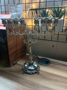 Ner Mitzvah Silver Plated Candle Stand
