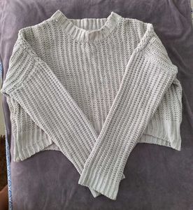 Cropped Knit Sweater