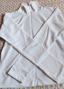 Women's High Neck Top With Thumb Hole