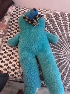 4 Feet Blue Teddy Bear In Really Good Condition