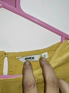 Max Mustard Embroidery Kurta