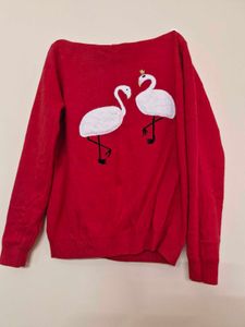 Red Flamingo Sweater