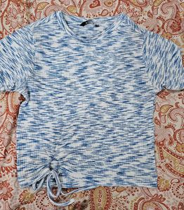 Zudio Crop Top With Cute Hoop Detailing