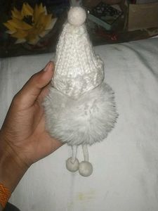 Cute Plush Doll with Pom-Pom Hat