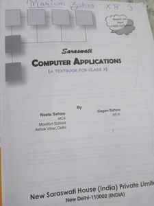 Saraswati Computer Applications Cbse Class 10 Book