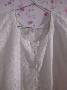 Elegant Creamy White Dress